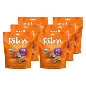 Riley's Organics Pumpkin & Coconut Large Bone Dog Treats - 1 of 4