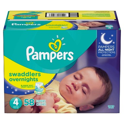 pampers swaddlers disposable baby diapers size 4