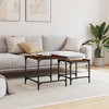 vidaXL Nesting Coffee Tables 2 pcs Smoked Oak Engineered Wood - 3 of 4