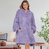 ADR Adult Wearable Blanket, Sweater Hoodie, Blanket with Sleeves for Men & Women Oversized Sweatshirt - 2 of 3