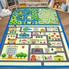 Machine Washable Kids Play Mat 4x6 Non Slip Traffic Road Playroom Rug, City Map Race Track Carpet, Ultra-Soft Foldable Interactive Learning Rug - 3 of 4
