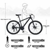 YONWAY 27.5 Inch Front Suspension Mountain Bike 21 Speeds Dual Disc Brake Commuter City Snow Bicycles All-Terrain Bicycle for Men Women - 3 of 4