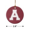 Alma College Primary Logo Porcelain Holiday Christmas Tree Ornament - 3 of 4