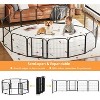 Dog Playpen Portable, Height Adjustable with Gate, Easy to Store, Customizable Layout for Indoor, Yard, RV Camping，Fence partition - 3 of 4