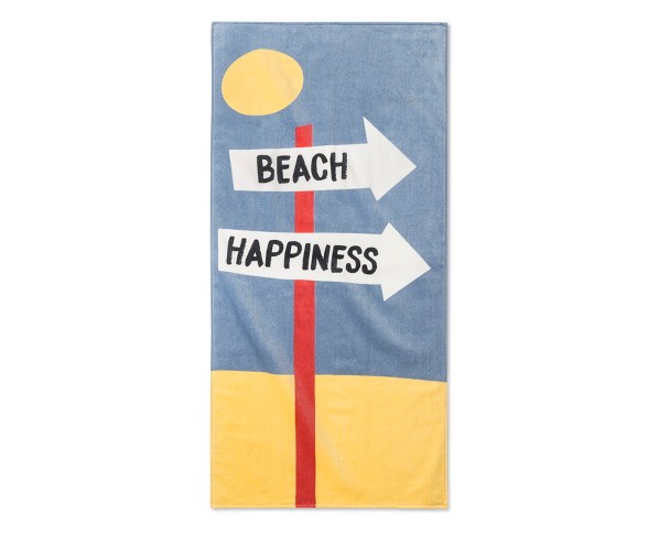 Junk Food Disney Beach Happiness Beach Towel