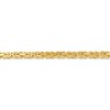 Black Bow Jewelry 4mm, 14k Yellow Gold, Solid Byzantine Chain Bracelet - 2 of 4