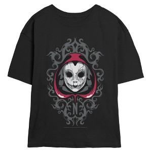 Juniors Wednesday Mysterious Face T Shirt - 1 of 2