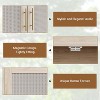 6-Tier Rattan Shoe Cabinet with 2 Doors, Adjustable Shelves, Wooden Shoe Rack for Entryway, Hallway, Living Room - 3 of 4