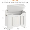 24.8" Toy Chest for Boys Girls, Kids Wood Large Toy Box, Storage Bench with Safety Hinge,Storage Trunk for Entryway, Living Room, Bedroom, Playroom - 2 of 4