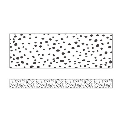 Carson-Dellosa We Belong Black Dots Straight Bulletin Board Borders (108495)