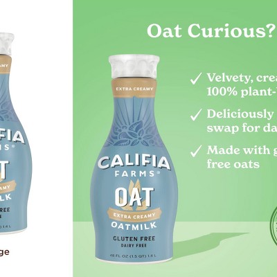 Califia Farms Extra Creamy Oat Milk - 48 Fl Oz : Target