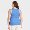 Women's Slim Fit Ribbed Tank Top - A New Day™ - 2 of 3
