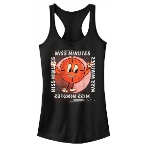 Juniors Womens Marvel Loki Miss Minutes Glitch Racerback Tank Top - 1 of 4