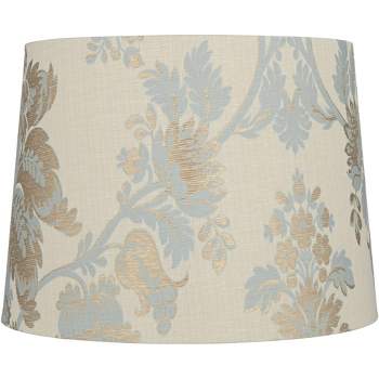 Springcrest Gold Floral Tapered Drum Lamp Shade 13x15x11 (Spider)