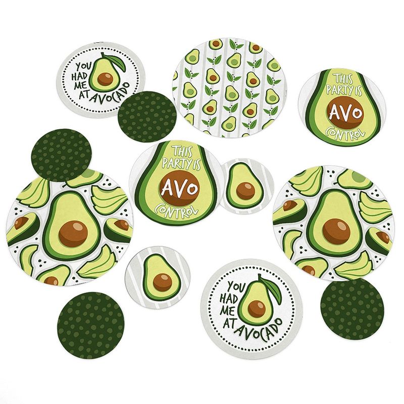 Big Dot of Happiness Hello Avocado - Fiesta Party Giant Circle Confetti - Party Decorations - Large Confetti 27 Count, 1 of 8