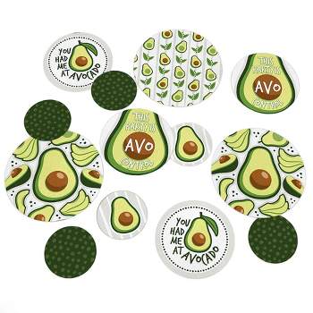 Big Dot of Happiness Hello Avocado - Fiesta Party Giant Circle Confetti - Party Decorations - Large Confetti 27 Count