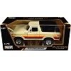 1978 Ford Bronco Custom Cream with Stripes and Black Top "Platinum Collection" Series 1/24 Diecast Model Car by Motormax - 3 of 3