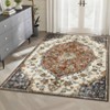 Runner Rug – Machine Washable Low Pile Vintage Distressed Kitchen, Entryway, Hallway, Laundry, Bedroom, Bathroom Rug & Bedside Mat Carpet - 2 of 4