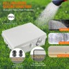 VEVOR Outdoor Electrical Junction Box, 20.87 x 16.92 x 7.87 in, ABS Plastic Electrical Enclosure Box with Hinged Cover Stainless Steel Latch, White - 4 of 4