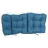 Blazing Needles, 20-inch by 42-inch Spun Polyester Solid Outdoor Tufted Chair Cushion - 2 of 2