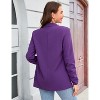 Blazer Jackets for Women Open Front Long Sleeve Work Office Casual Blazers with Pockets - 4 of 4