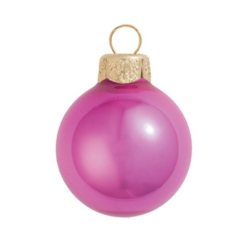 Northlight Lipstick Pink Shiny Finish Glass Christmas Ball Ornaments - 7" (180mm) - image 1 of 4