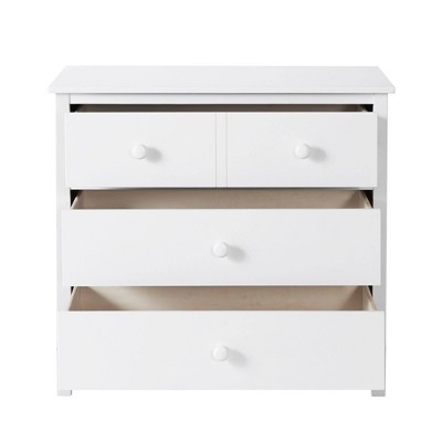 Snow White GREENGUARD Certified 3-Drawer Dresser with Extra Deep Drawer