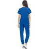 Hey Collection Womens Stretch V-Neck Jogger Scrubs Set, Medical Nursing Tops with Four Pocket Pants - 2 of 4