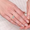 Pompeii3 1Ct TW Oval Halo Diamond Engagement Ring 14k Gold or Platinum Lab Created - 4 of 4