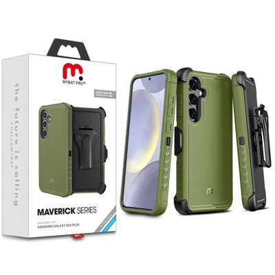 MyBat Pro Maverick Series Case w/ Holster for Samsung Galaxy S24 Plus - Army Green