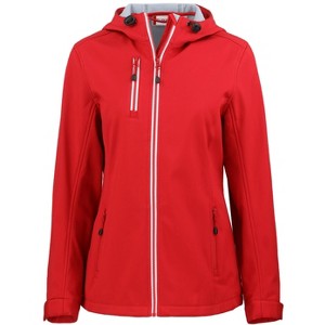 Clique Telemark Eco Stretch Softshell Full Zip Womens Hooded Jacket - 1 of 1
