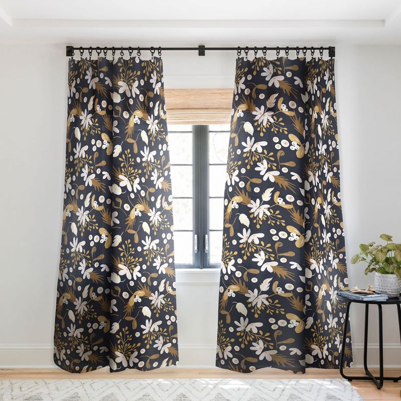 Marta Barragan Camarasa Sweet winter garden I Single Panel Sheer Window Curtain - Deny Designs, 1 of 7