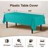 Crown Display 54 in. x 108 in. Plastic Tablecloth - 12 Pack - 4 of 4