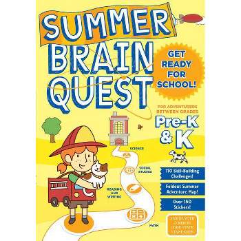 Summer Brain Quest Pre K & K - by Workman (Paperback)