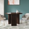 SpassWay 30"H Modern Wood Dining Table Versatile Kitchen Conference Gaming Table with Sturdy Tripod Base in Walnut/Black/Natural Wood - 4 of 4