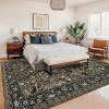 Washable Floral Runner Rug - Non-Slip Rubber Backing, Low-Pile Farmhouse Entryway Carpet, Foldable & Non-Shedding - 4 of 4