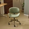 Karl Home | PU Curved Office Chair With Antique Bronze Base - 3 of 4