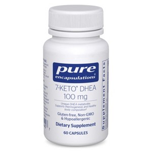 Pure Encapsulations 7-Keto DHEA 100 mg - Unique DHEA Metabolite Supplement to Support Thermogenesis and Healthy Body Composition* - 1 of 4