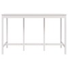 vidaXL Solid Pine Wood bar Table - White Finish - Kitchen/Dining/Pub dw70.9 x 31.5 x 43.3 inches - 3 of 4