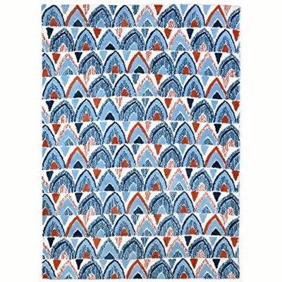 Homefires Ocean Vibe Indoor Rug – Coastal-Inspired, Soft & Stylish Rug for Living Room, Bedroom, or Entryway with Tranquil Ocean Design