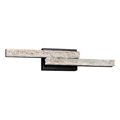 CWI Lighting Stagger Integrated LED Black Vanity Light