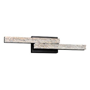 CWI Lighting Stagger Integrated LED Black Vanity Light - 1 of 4