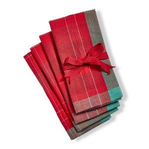 TAG Joyous Plaid Napkin S/4 - 1 of 2