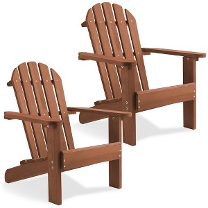Casafield Children's Adirondack Chair, Cedar Wood Outdoor Kid's Chairs for Patio, Deck, Lawn, and Garden, Partially Pre-Assembled - 1 of 4