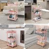 MaseiKar Rolling Utility Cart with Drawer, Utility Cart Made of Multifunctional Storage Organizer Tool for Kitchen, Bathroom, Living Room, Office - 4 of 4