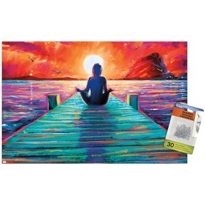 Trends International PD Moreno - Fine Art - Yoga Dock Unframed Wall Poster Prints - 1 of 4