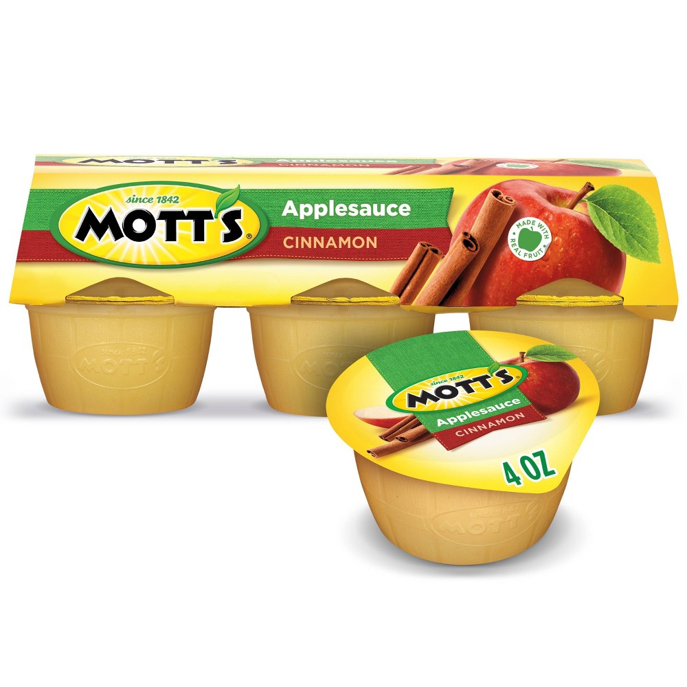 UPC 014800000238 product image for Mott's Cinnamon Applesauce - 6ct/4oz Cups | upcitemdb.com