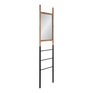 17" x 73" Trygg Freestanding Wall Mirror Natural - Kate & Laurel: Rustic Leaner Design, Ladder-Inspired - 1 of 4