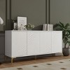 Okak Retro Sideboard Buffet Cabinet with Storage and 4 Door, Accent Cabinet with Adjustable Shelves for Kitchen Dining Room Entryway - 2 of 4