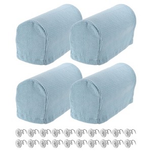 Unique Bargains Stretchy Anti-Slip Sofa Couch Armchair Covers with Pins 4 Pcs - 1 of 4